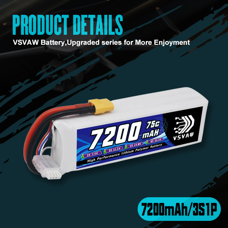 VSVAW 3S يبو بطارية 11.1 فولت  - مراجعة Drone Battery 3S وسعره