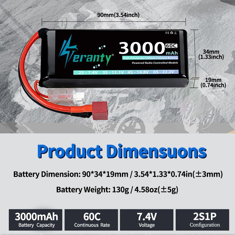 بطارية ليثيوم بوليمر TERANTY 2 - مراجعة Drone Battery 4S وسعره