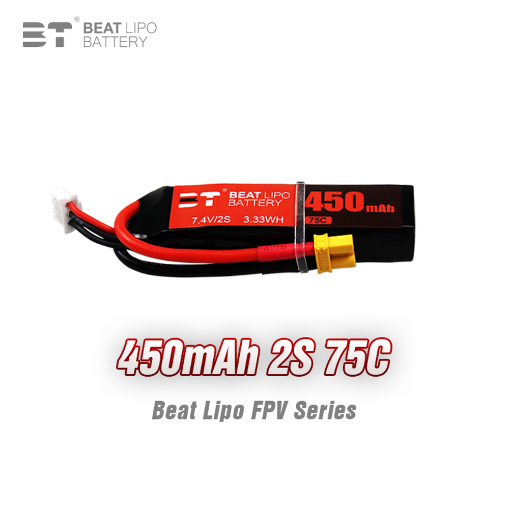 BEAT 2S 7.4 فولت 450 مللي أمبي - مراجعة Drone Battery Li-Ion وسعره