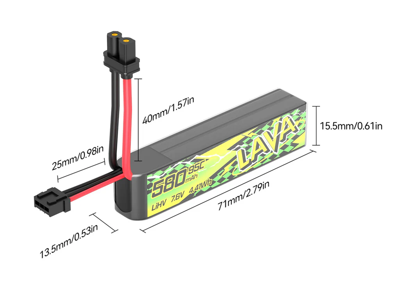 بطارية BETAFPV 95C LAVA II 2S  - مراجعة Drone Battery Li-Ion وسعره