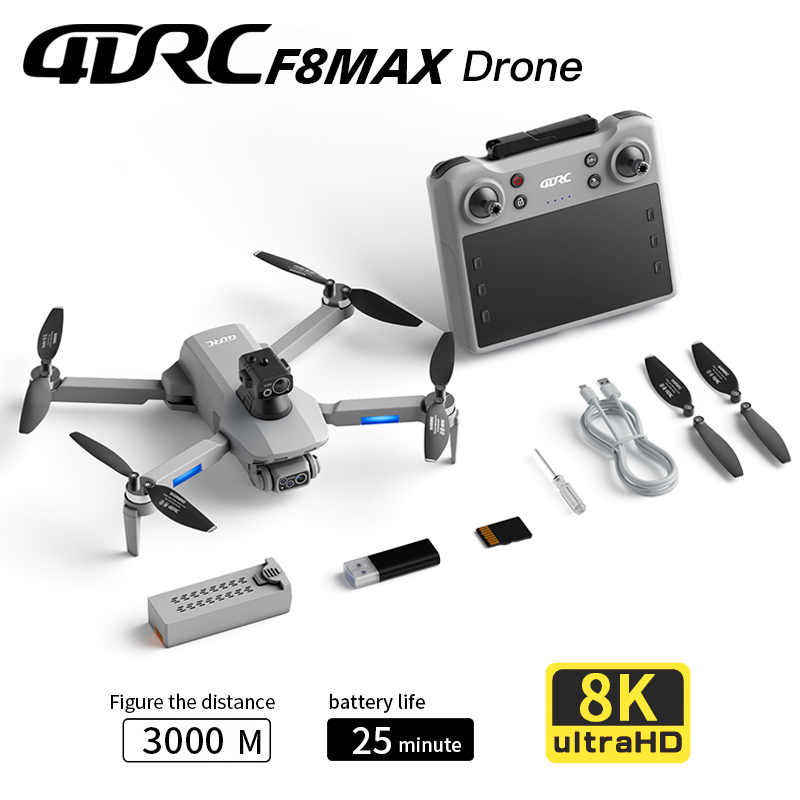 F8 MAX GPS الطائرة بدون طيار ا - مراجعة Drone Battery Box وسعره