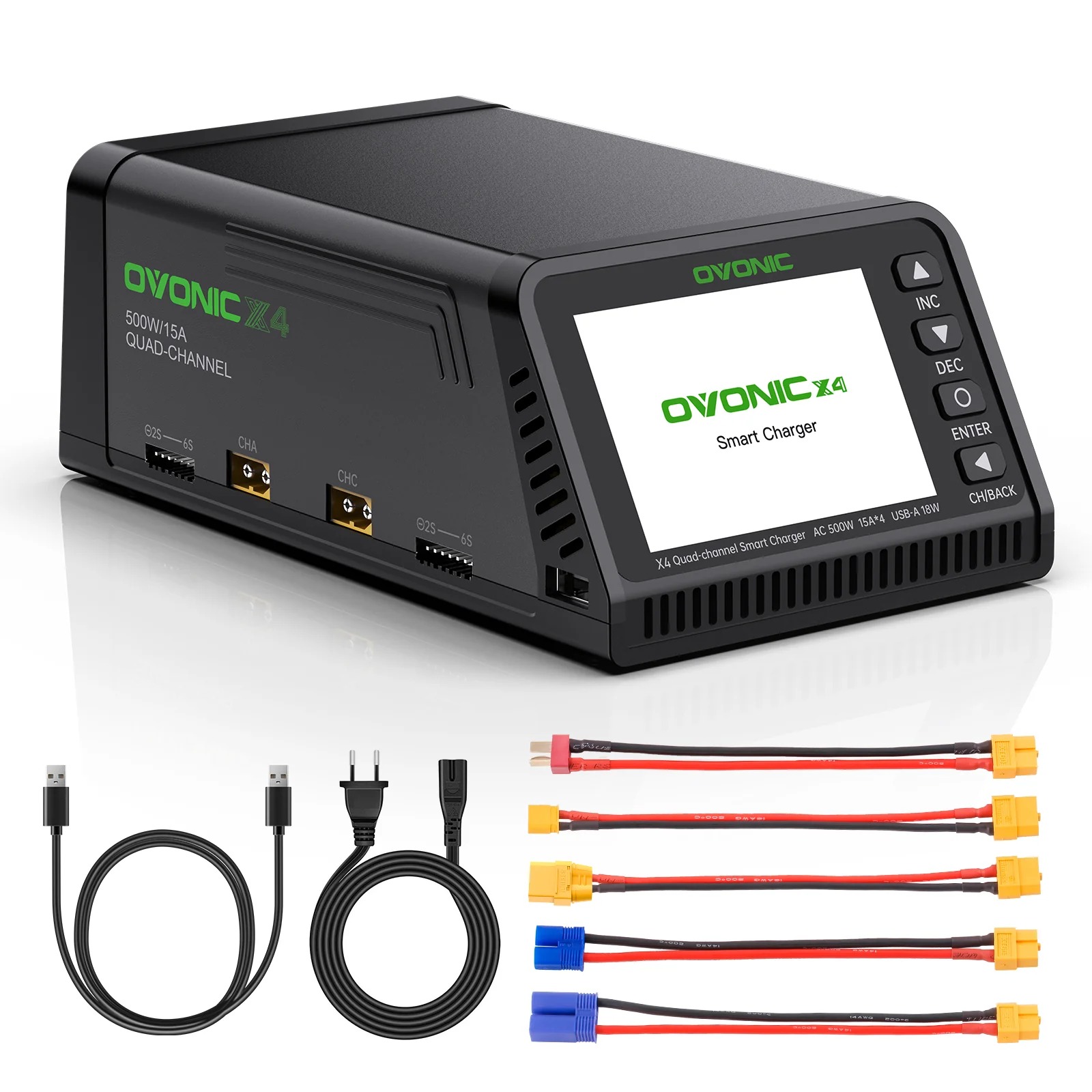 شاحن بطاريات ذكي Ovonic X4 AC5 - مراجعة Drone Battery Smart وسعره
